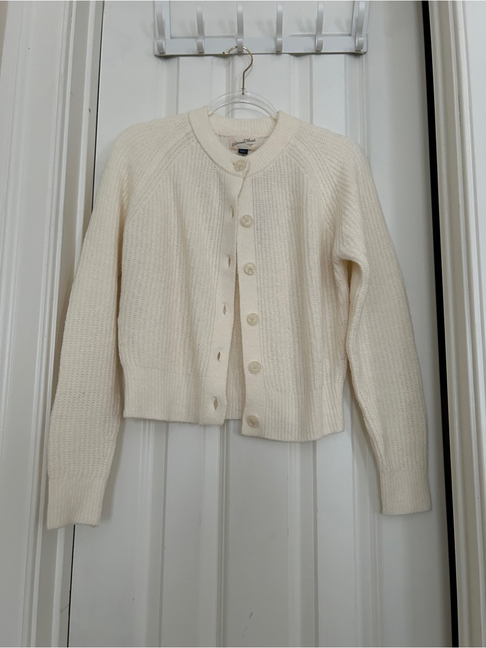 Universal Thread Cream Button-Up Knit Cardigan - Picture 1 of 4